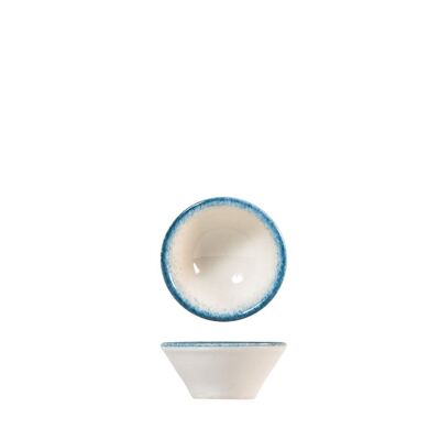 Jupiter bowl in light blue and ivory porcelain cm 8.