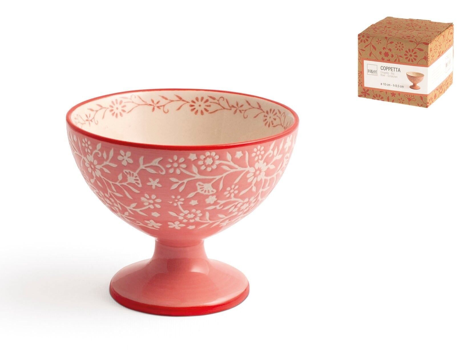 Coppetta Madame in stoneware decorato cm 10x8,5 h