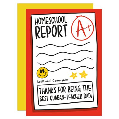 Home School Fathers Day A6 Card