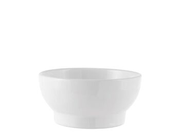 Tasse à fondue en céramique blanche avec pied 10 cm 4