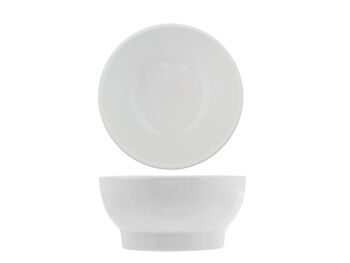 Tasse à fondue en céramique blanche avec pied 10 cm 1