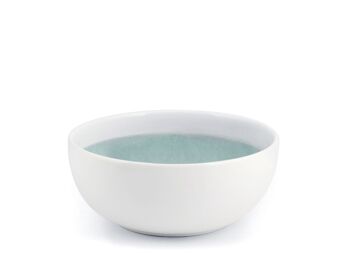 Soleil en faïence bol blanc et bleu 14 cm 6