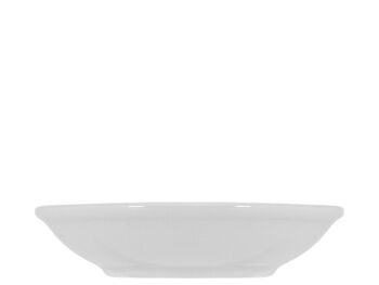 Bol rond pour l'ensemble Ardesia & Bamboo en porcelaine blanche cm 10x2,5 h 5