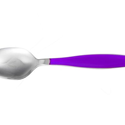 Lady stainless steel table spoon with lilac plastic handle 20 cm