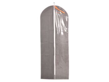 Sac à vêtements gris en polypropylène gris avec zone transparente et fermeture éclair 60x160 cm h 5