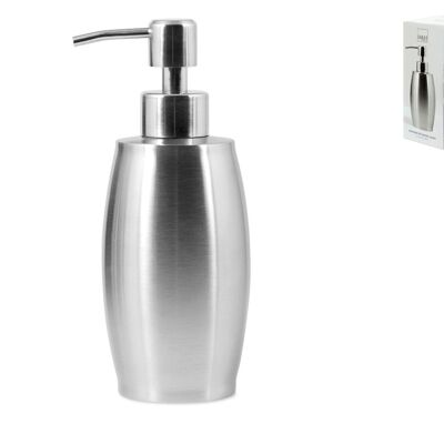 Convex soap dispenser in stainless steel cc 375