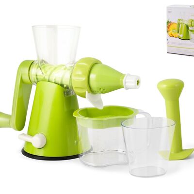 Green Line manual juice extractor in green plastic