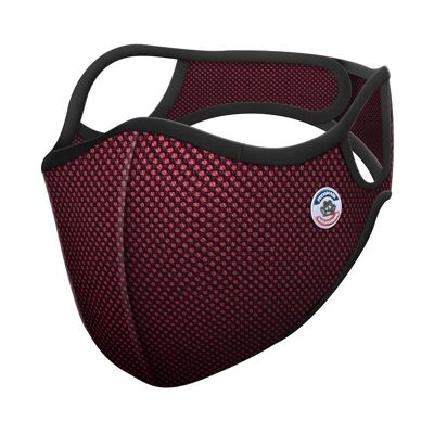 Frogmask Burgundy anti-pollution cycling mask