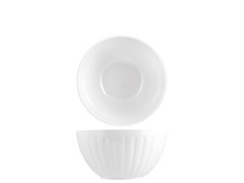 Saladier Côtelé 100% Mélamine Blanc 16 cm 3