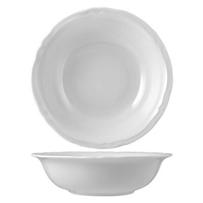 Alba salad bowl in white porcelain 23 cm