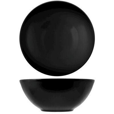 Denver salad bowl in black stoneware 22 cm