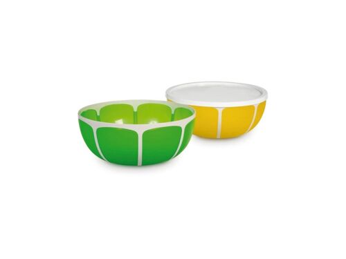 Insalatiera in polipropilene con coperchio colori assortiti cm 14