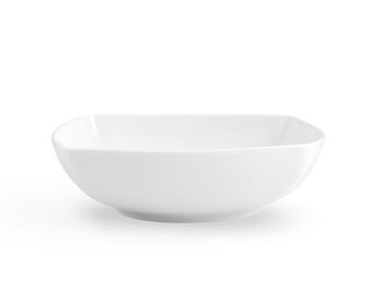 Saladier Kana en porcelaine blanche 23 cm 6