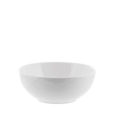 Multipurpose salad bowl in white ceramic 19 cm