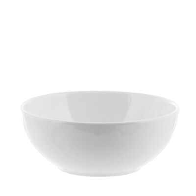 Multipurpose salad bowl in white ceramic 23 cm