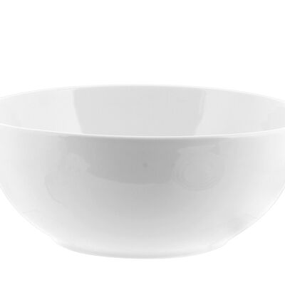 Multipurpose salad bowl in white ceramic 26 cm