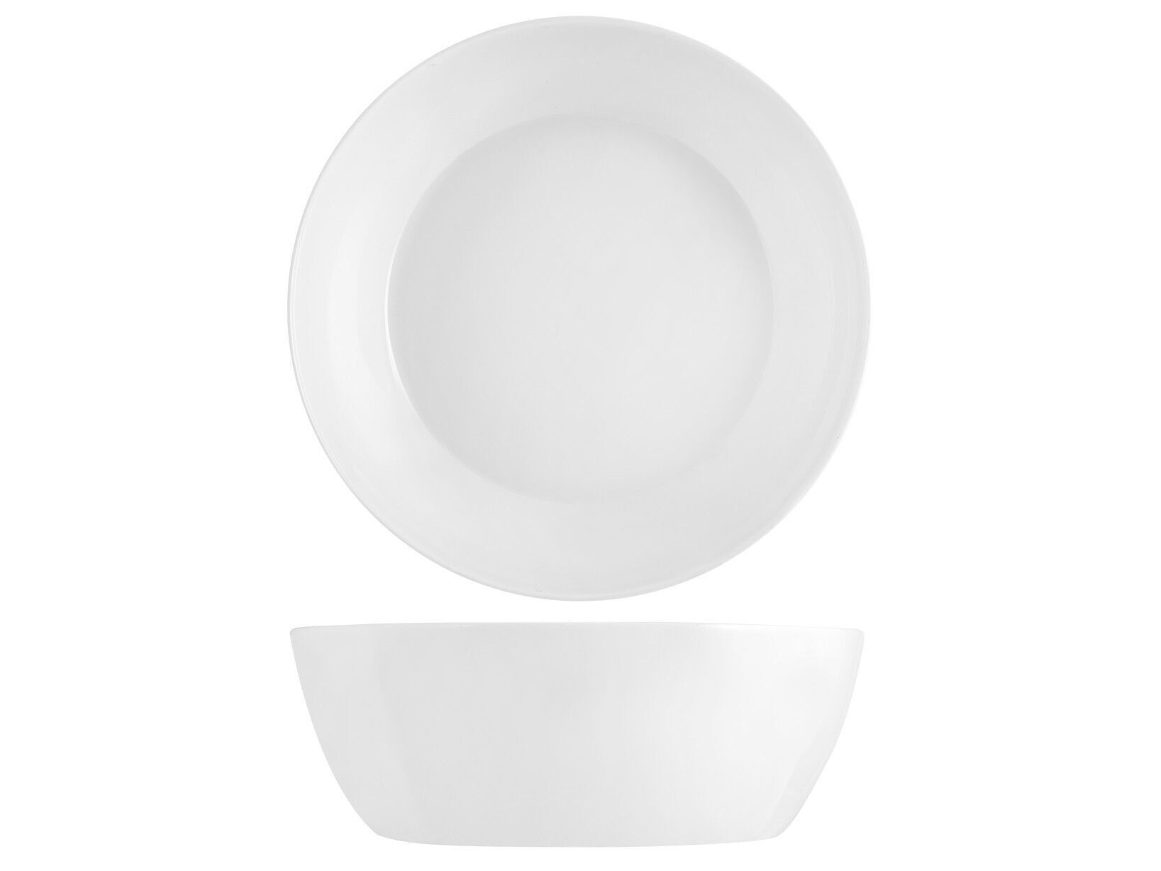 Square bone china salad bowl 22.5 cm