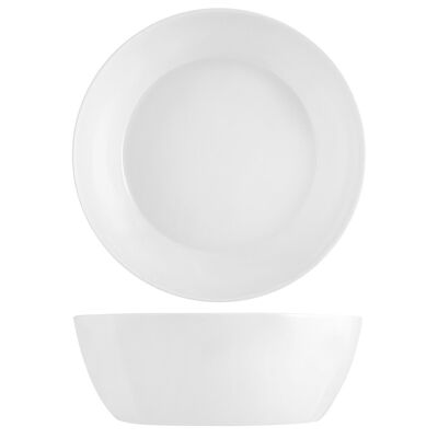 Square bone china salad bowl 22.5 cm