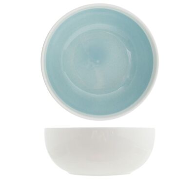 Soleil in white and blue nware salad bowl 22 cm