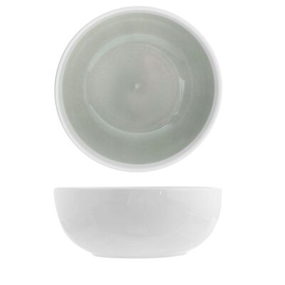 Soleil in white and gray nware salad bowl 22 cm