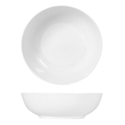 Ensaladera Suecia de porcelana blanca 25 cm