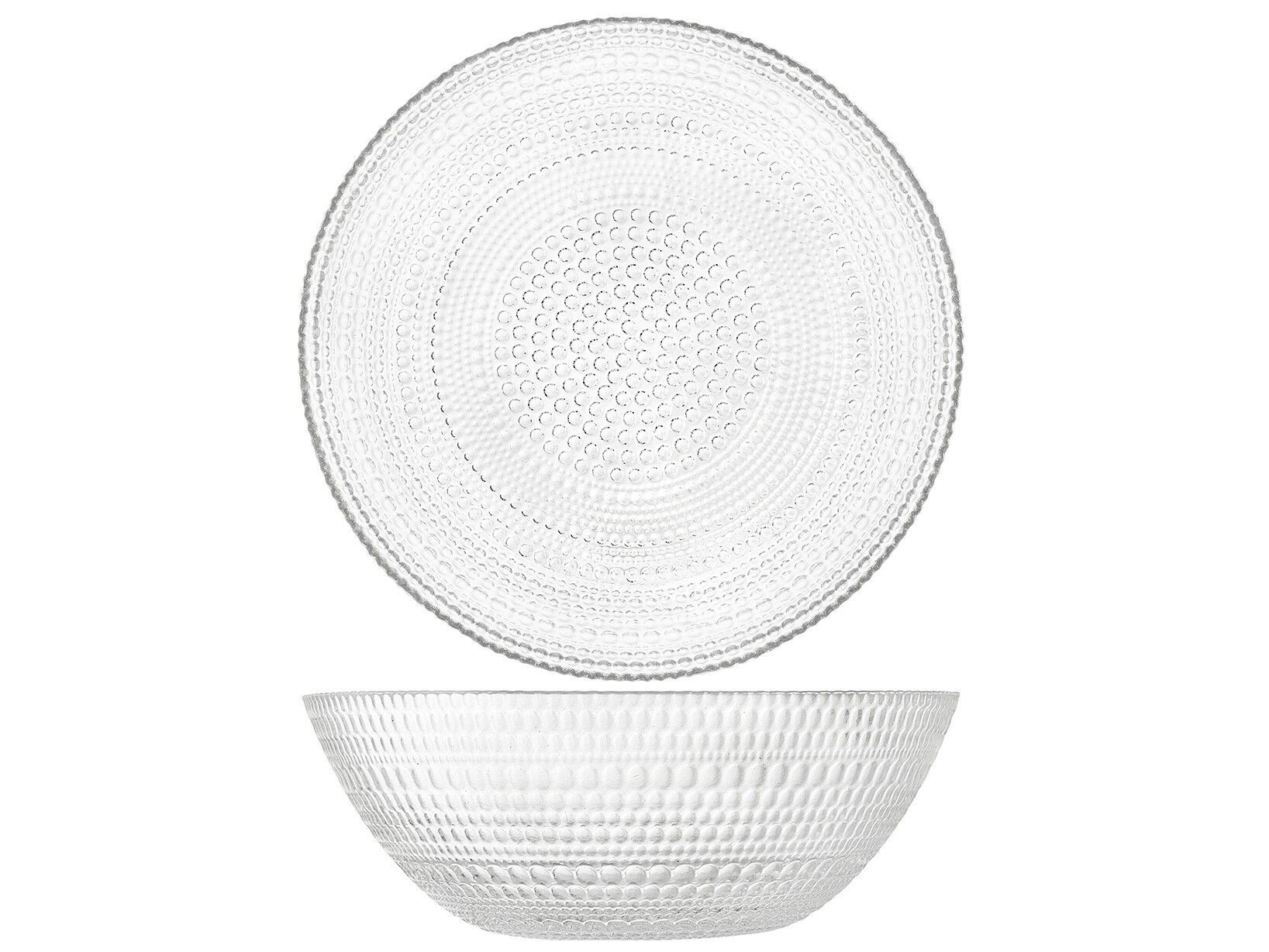 Venere Salatschüssel aus transparentem Glas 25 cm