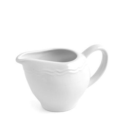 Milchkännchen Adele aus weißer Keramik Lt 0,3