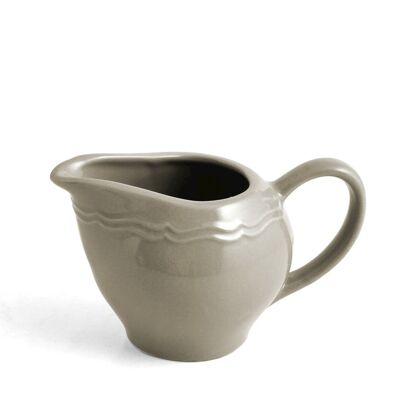 Adele milk jug in dove gray ceramic Lt 0,3