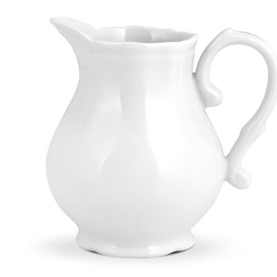 Alba milk jug in white porcelain Lt 0,25