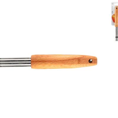 Stainless steel lever remover Wood handle