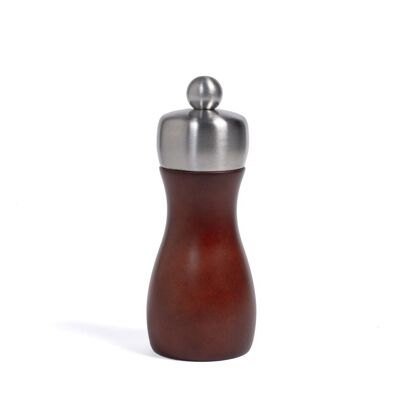 Dark wood pepper / salt grinder with 14 cm ceramic grinder