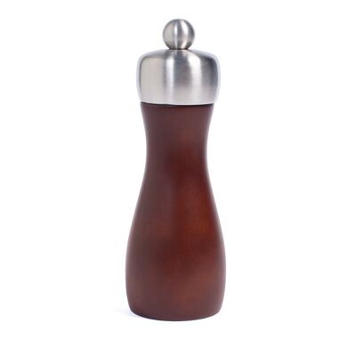 Dark wood pepper / salt grinder with 15.5 cm ceramic grinder