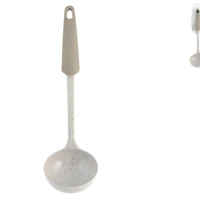 Stainless steel ladle with Stone Non-Stick Coating and Non-Slip Handle