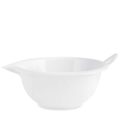 Mixing bowl 100% White Melamine with handle Lt 1,4 cm 20