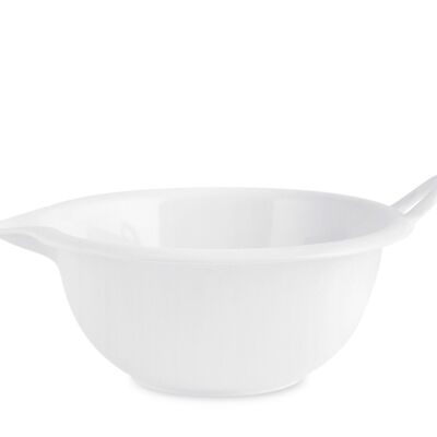 Mixing bowl 100% White Melamine with handle Lt 1,9 cm 22