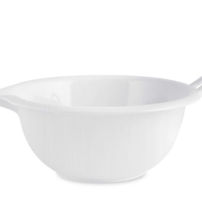 Mixing bowl 100% White Melamine with handle Lt 2,9 cm 26