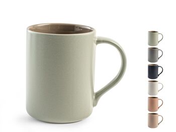 Mug blush en porcelaine neuve couleurs assorties cc 400. 6