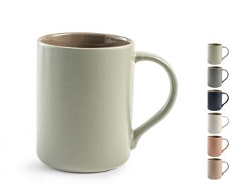 Mug blush en porcelaine neuve couleurs assorties cc 400. 1