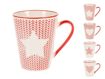 Mug au crochet en porcelaine fine avec décoration assortie cc 325 3