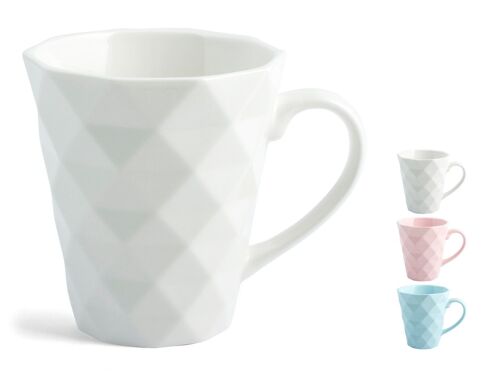 mug Diamante in new bone china colori assortiti cc 260