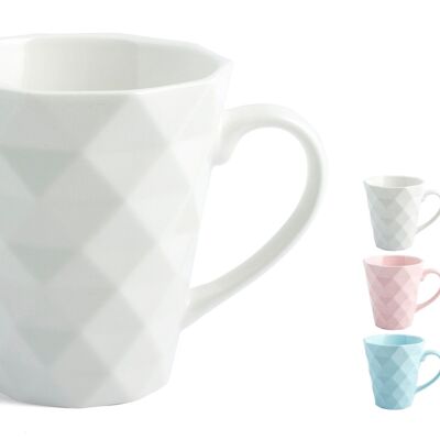 mug Diamante in new bone china colori assortiti cc 260