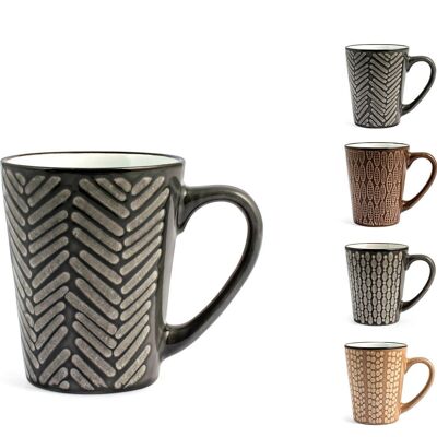 mug Ethnic in stoneware colori assortiti cc300