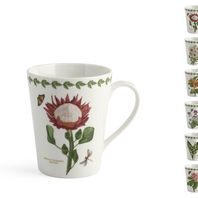 Taza Flores en porcelana decorada cc 370.