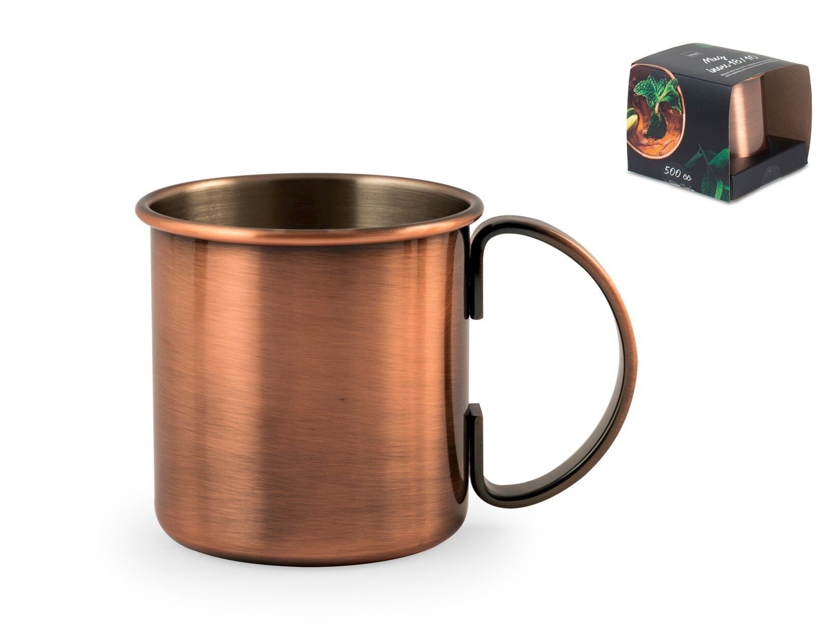 taza en acero inoxidable 18/10 color cobre cl 50