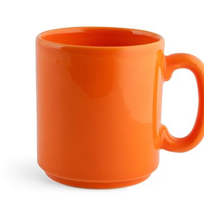 Taza Iris de cerámica naranja cc 375