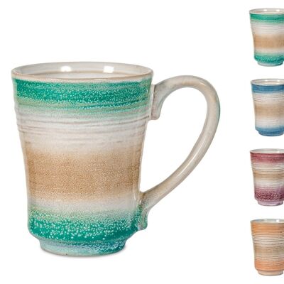 Java mug in stoneware assorted colors cc 235