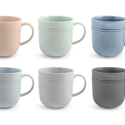 Loft porcelain mug assorted colors cc 400.