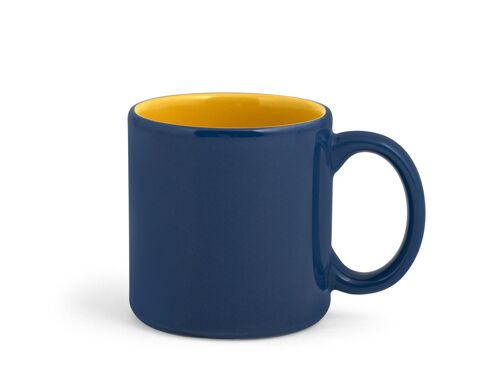 mug Maracuja in stone ware colore blu esterno giallo interno cl 36