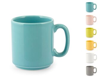Mug en céramique multicolore couleurs assorties cc 335 8