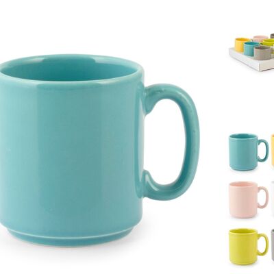 Mug en céramique multicolore couleurs assorties cc 335
